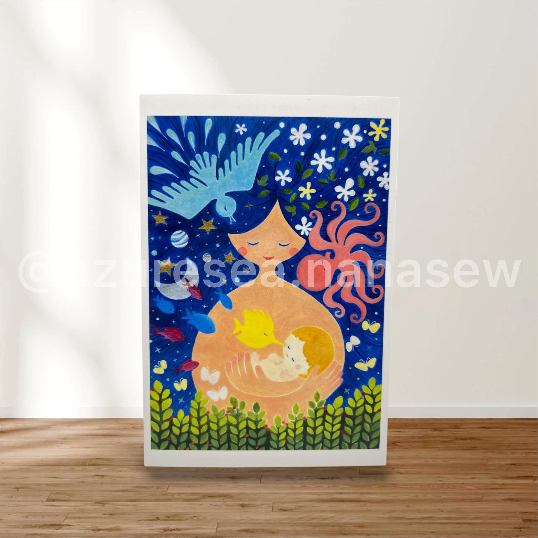 オリジナルデザイン絵葉書『Birthday:世界中からおめでとう』 出産祝い 赤ちゃん | 3枚目